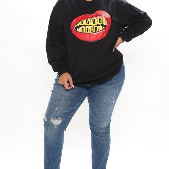 "I'm Hood Rich" Long Sleeve Shirt - Picture 5 of 7